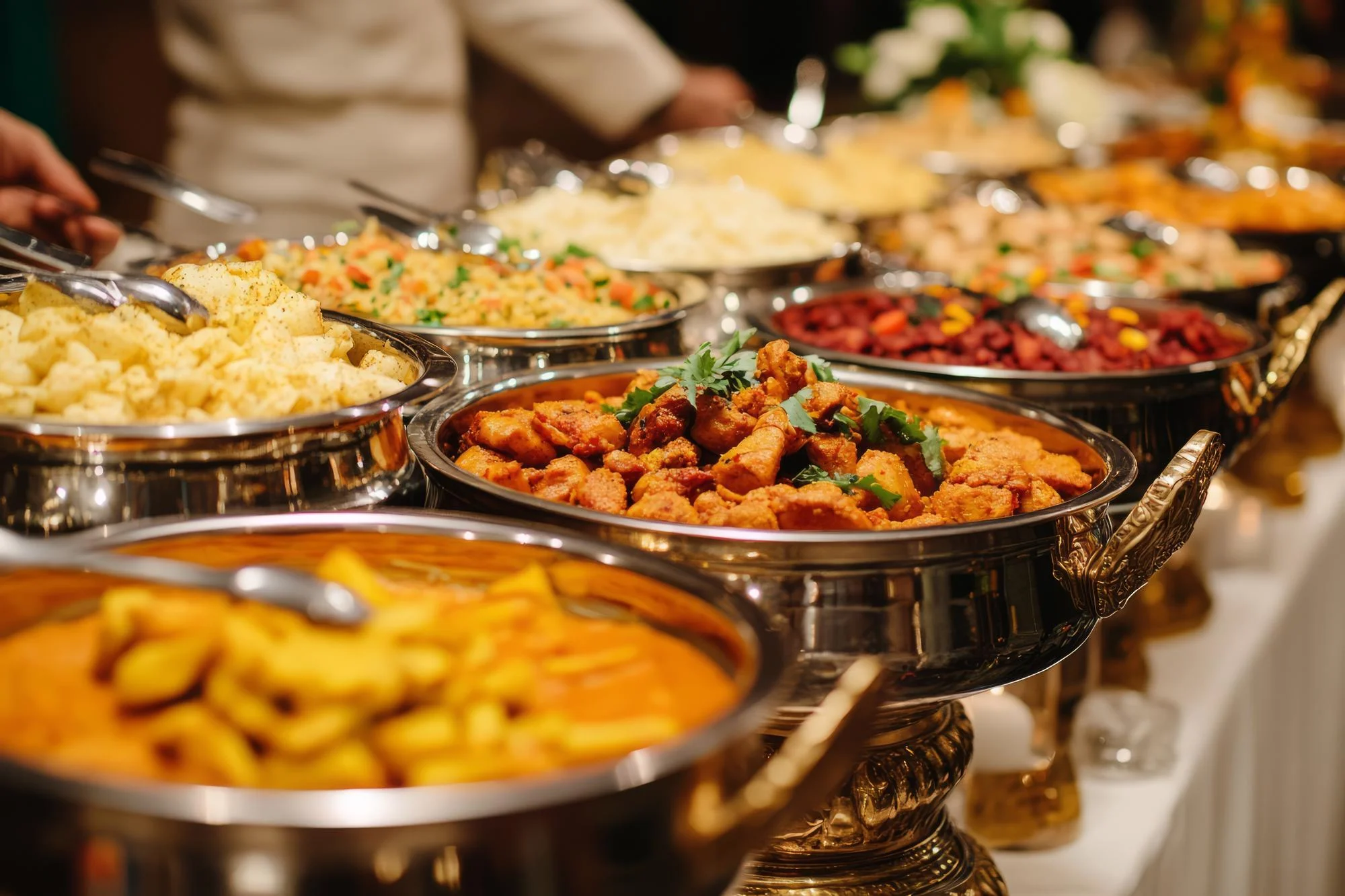catered food which is ready to serve