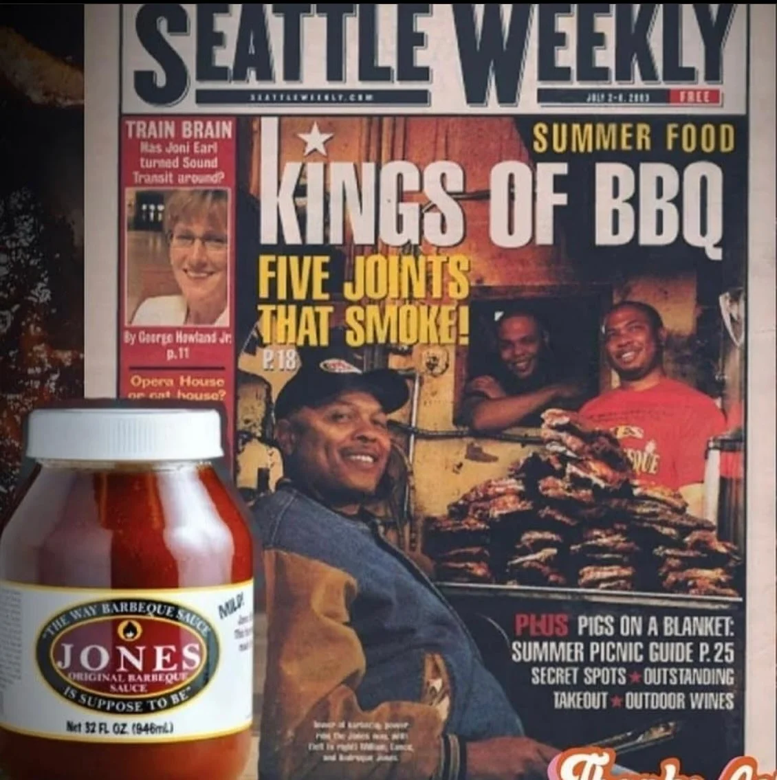 Seattle Weekly cover featuring BBQ joints and barbecue sauce