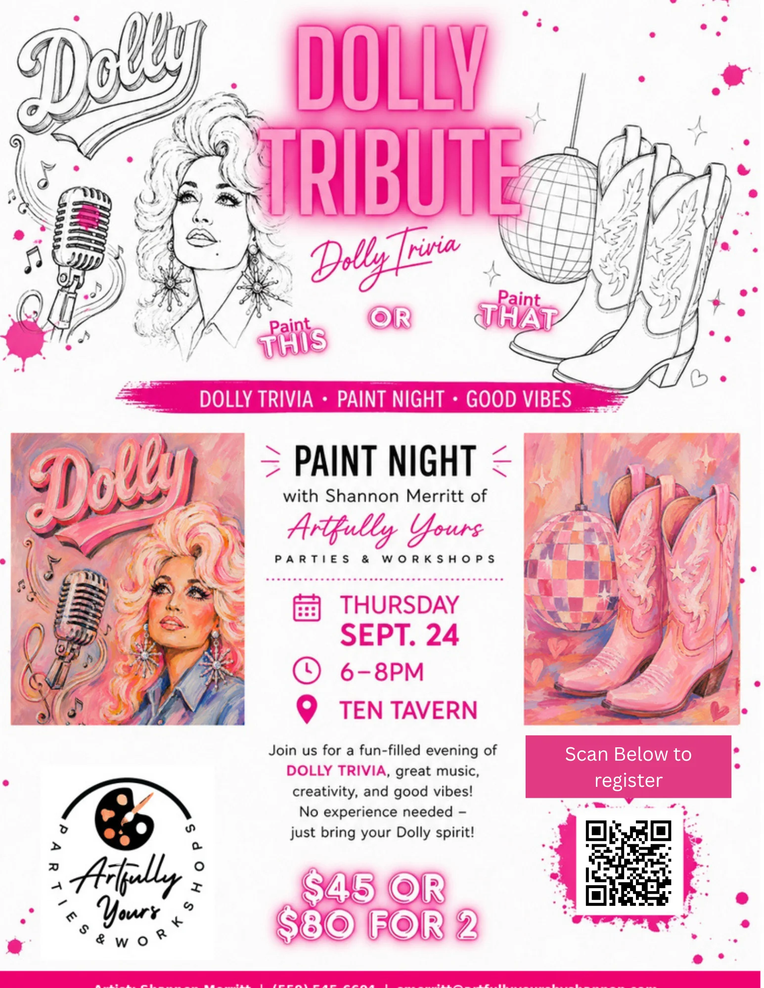 Dolly Parton Paint Night