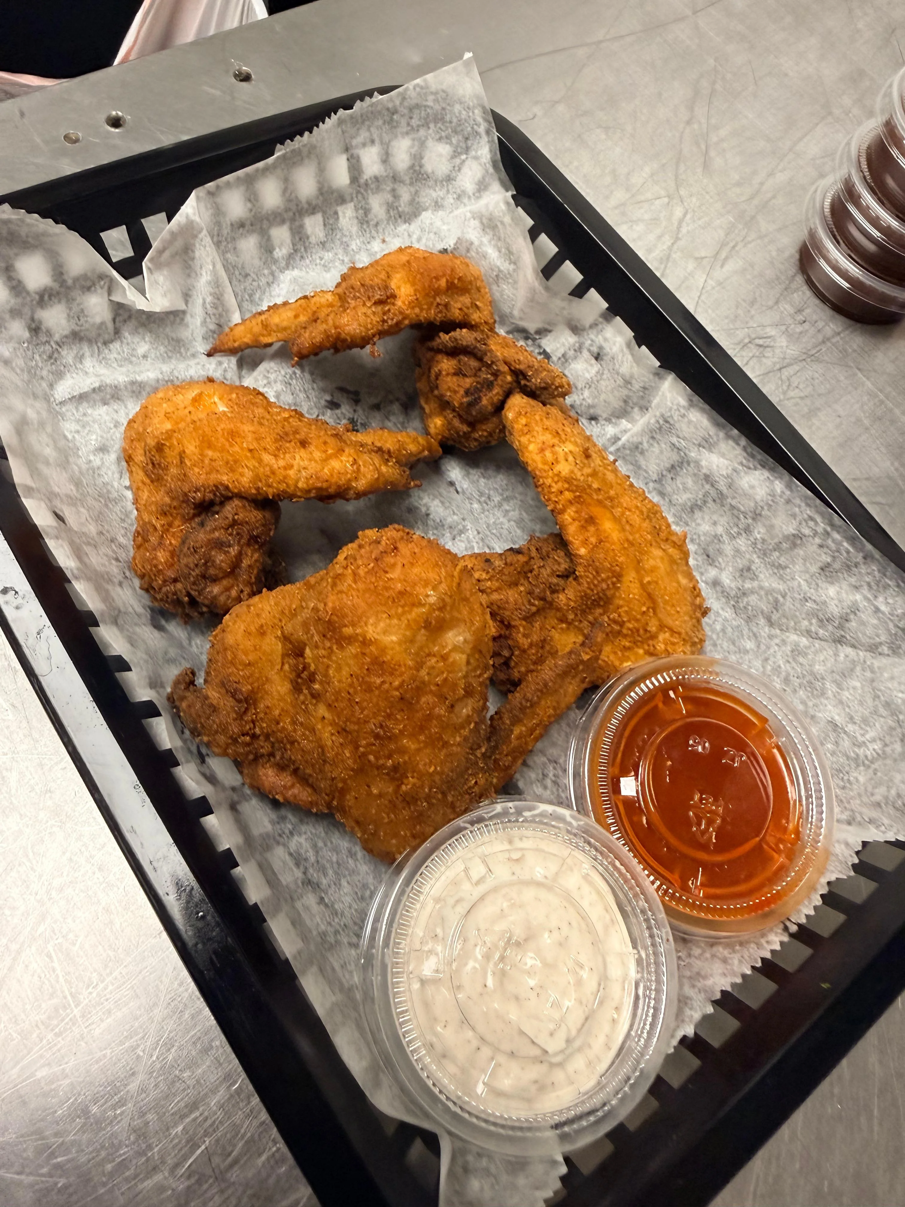 5 Wings with Fries