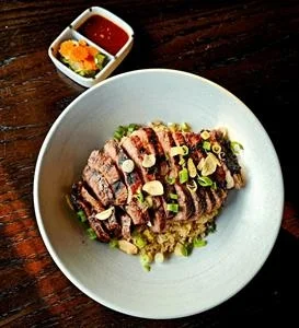 97. Grilled Beef Garlic Rice Bowl
