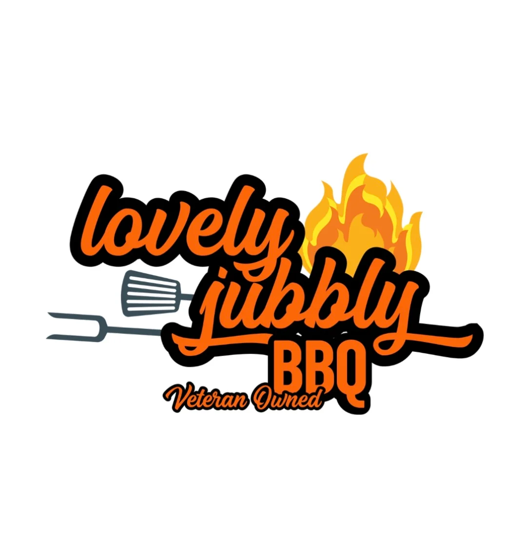 Logo of Lovely Jubbly BBQ, a veteran-owned barbecue business