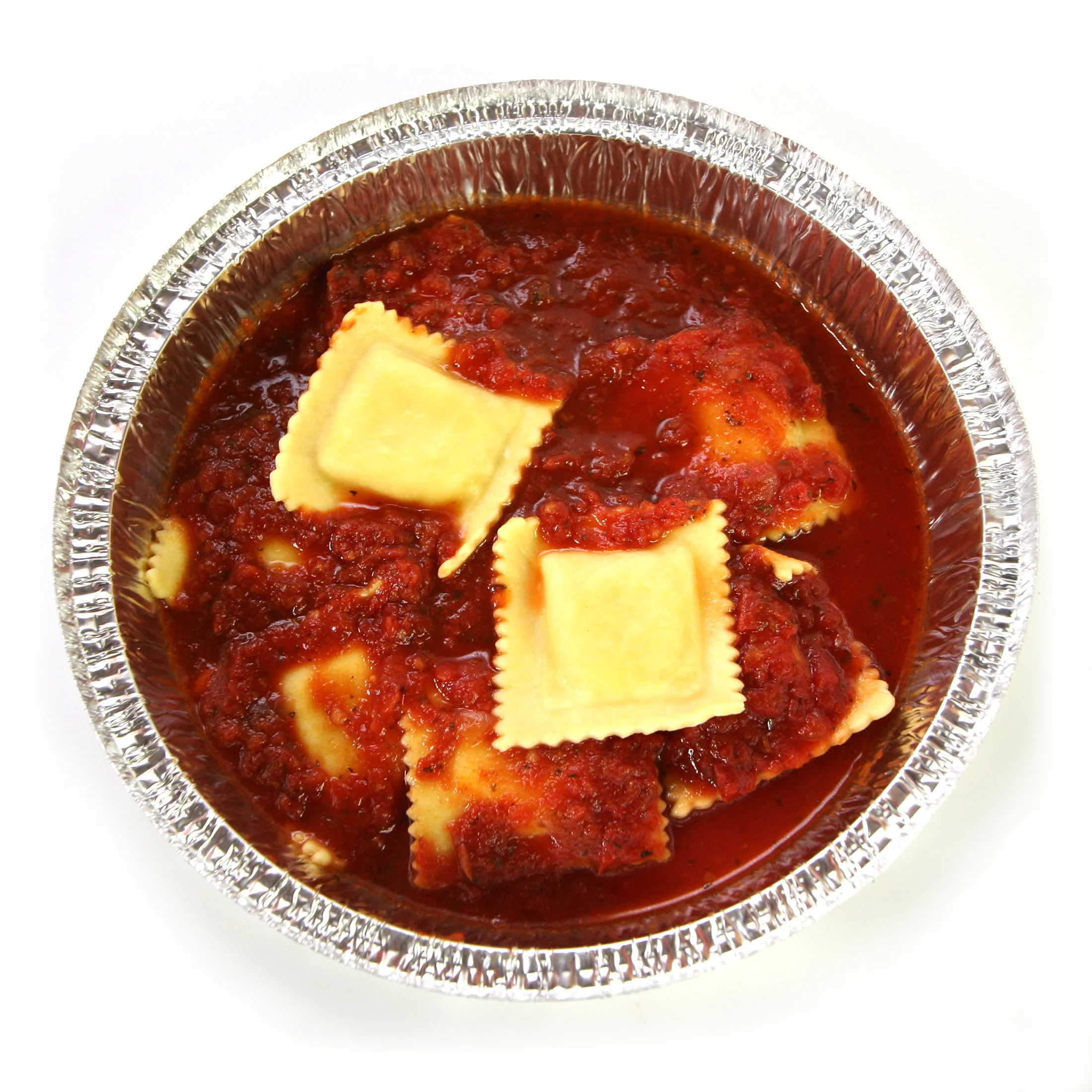 Delicious ravioli in marinara sauce
