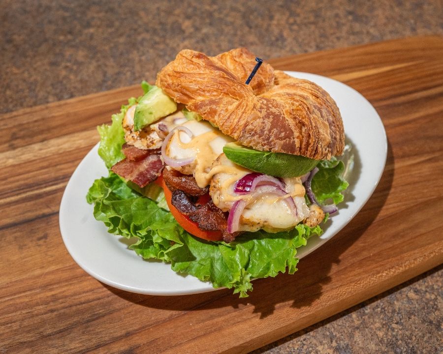 Chipotle Avocado Chicken Sandwich at Goose Feathers Cafe & Bakery