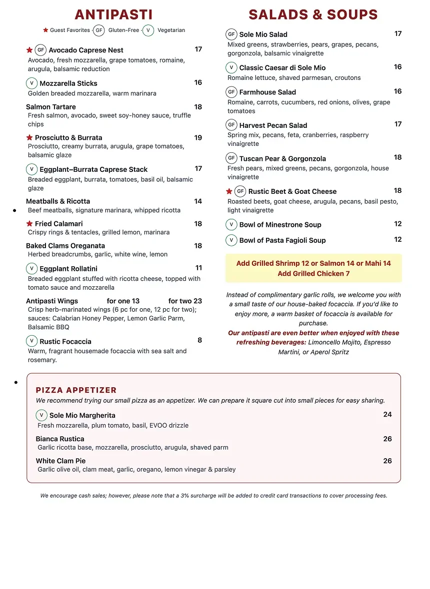 Antipasti & Salads & Soups