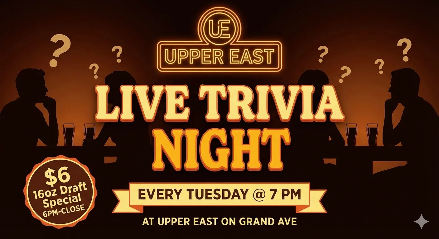 Trivia night event at a restaurant with lively atmosphere and participants.