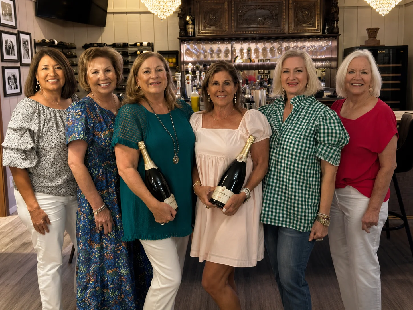 ladies with champagne