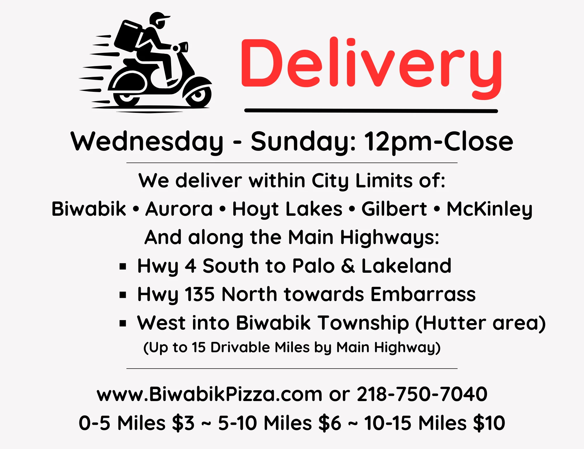 Updated delivery website design for a restaurant showcasing menu items.