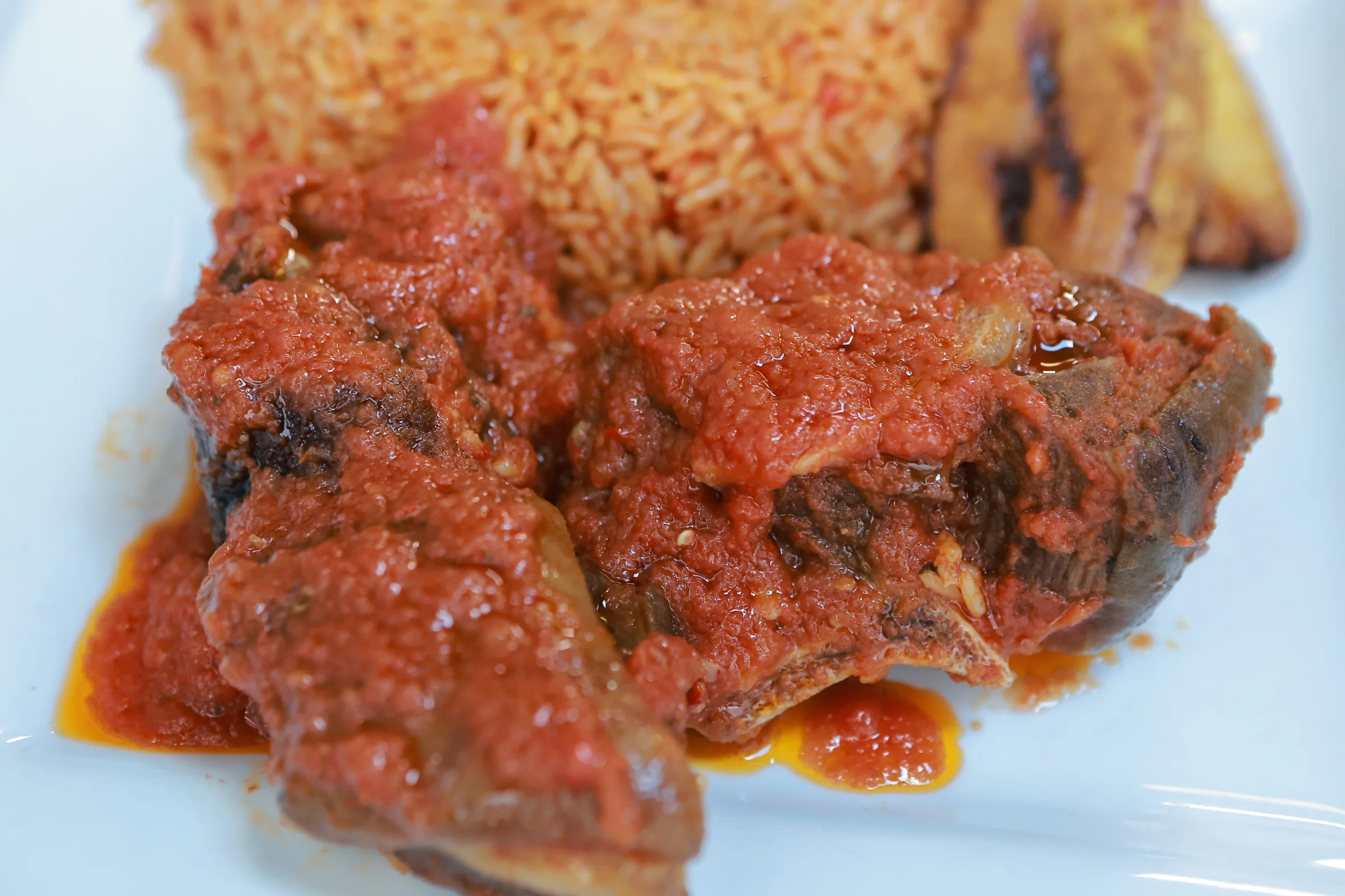 Jollof Rice and chicken meal at Tolex African Grill