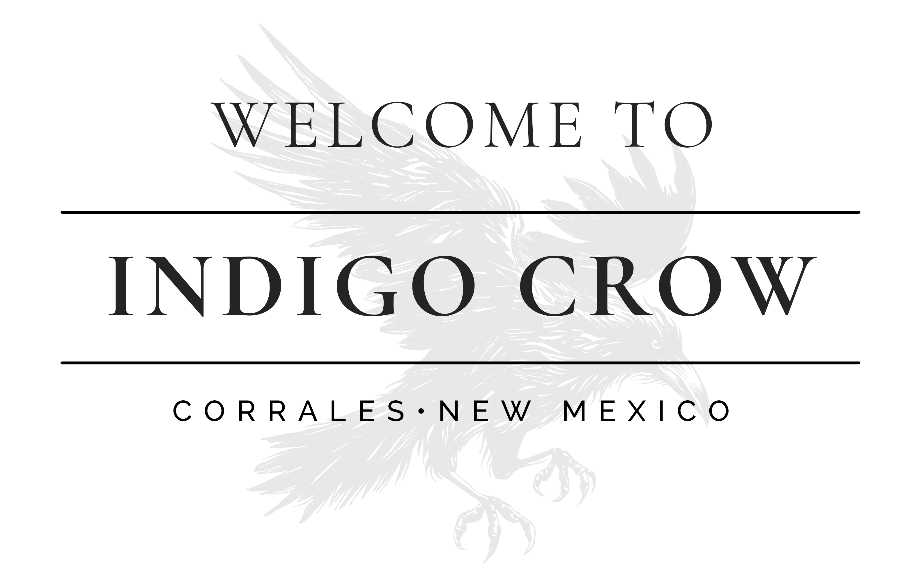 Logo of Indigo Crow restaurant featuring elegant typography
