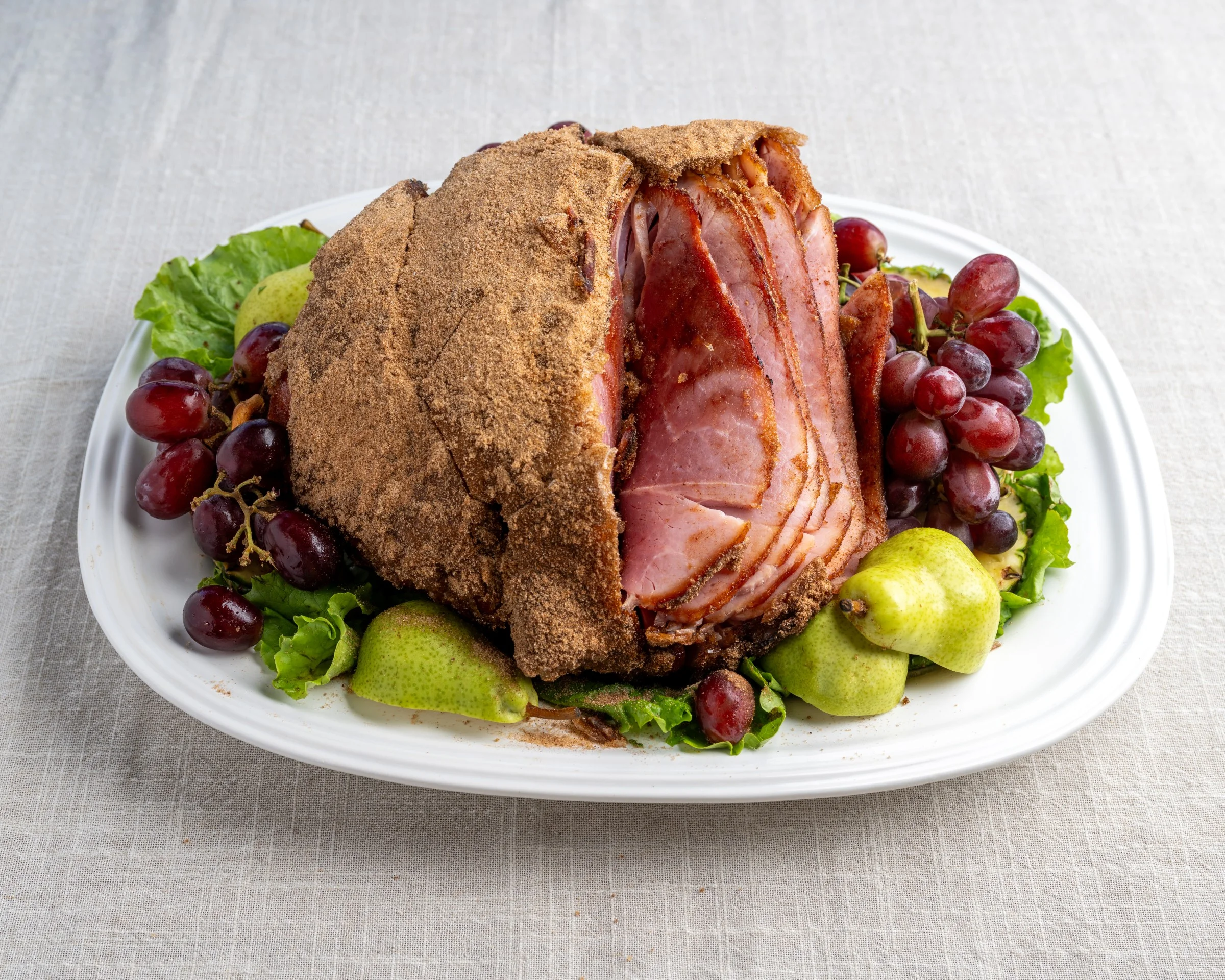Golden baked ham, holiday ham