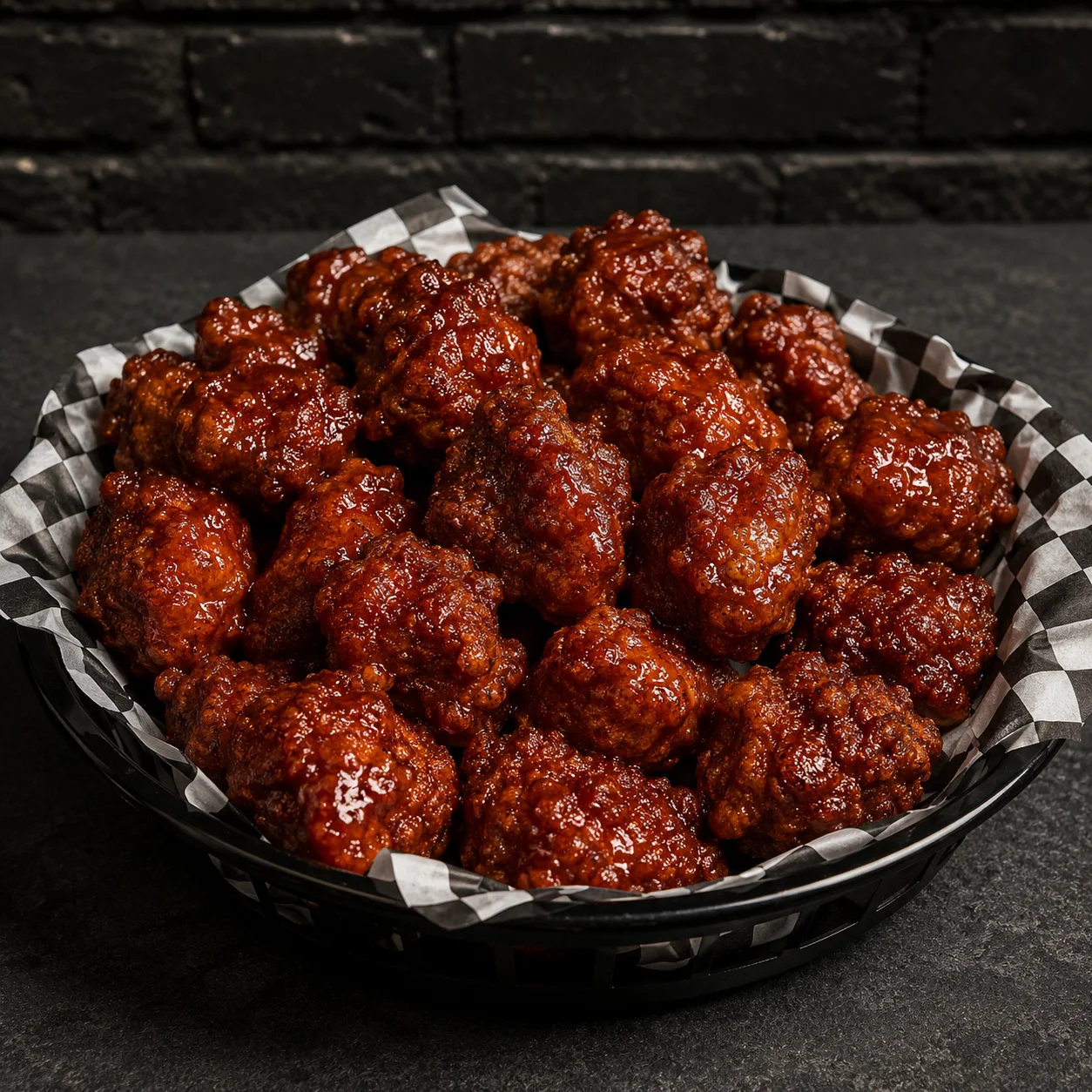 Crispy buffalo cauliflower bites with celery and ranch dressing