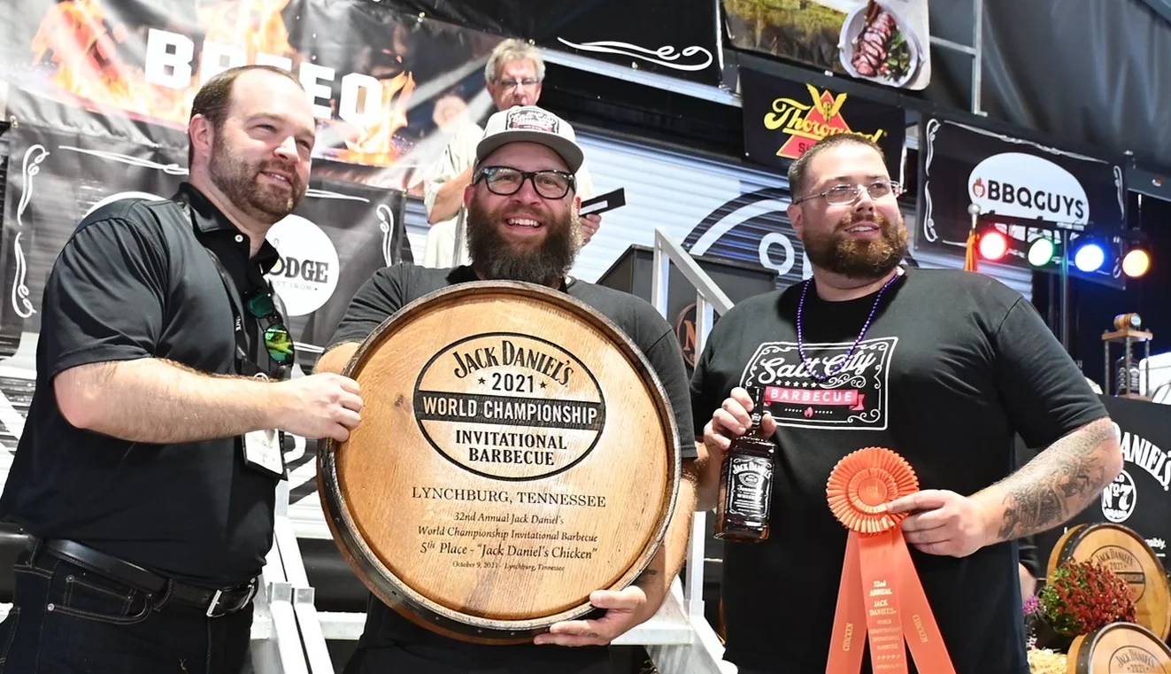 Winners at the 2021 Jack Daniel's World Championship Barbecue