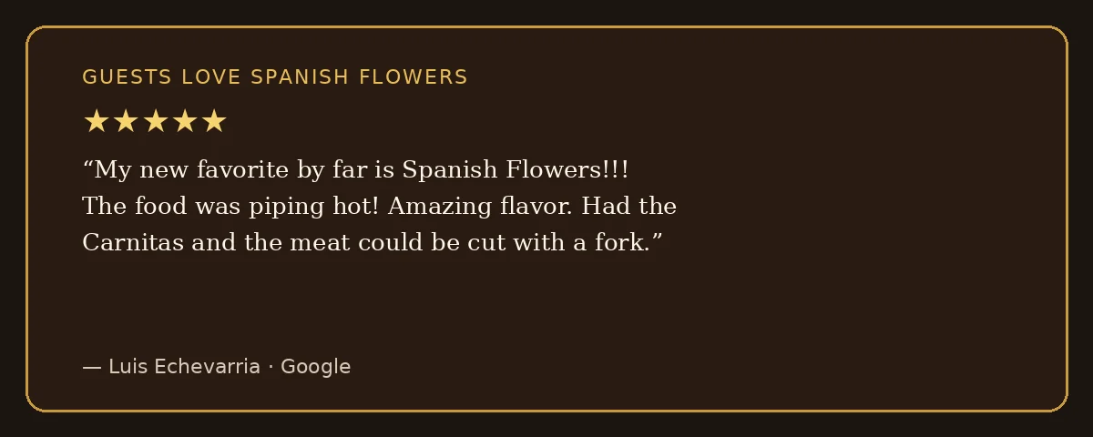 5-star Google review from Luis Echevarria