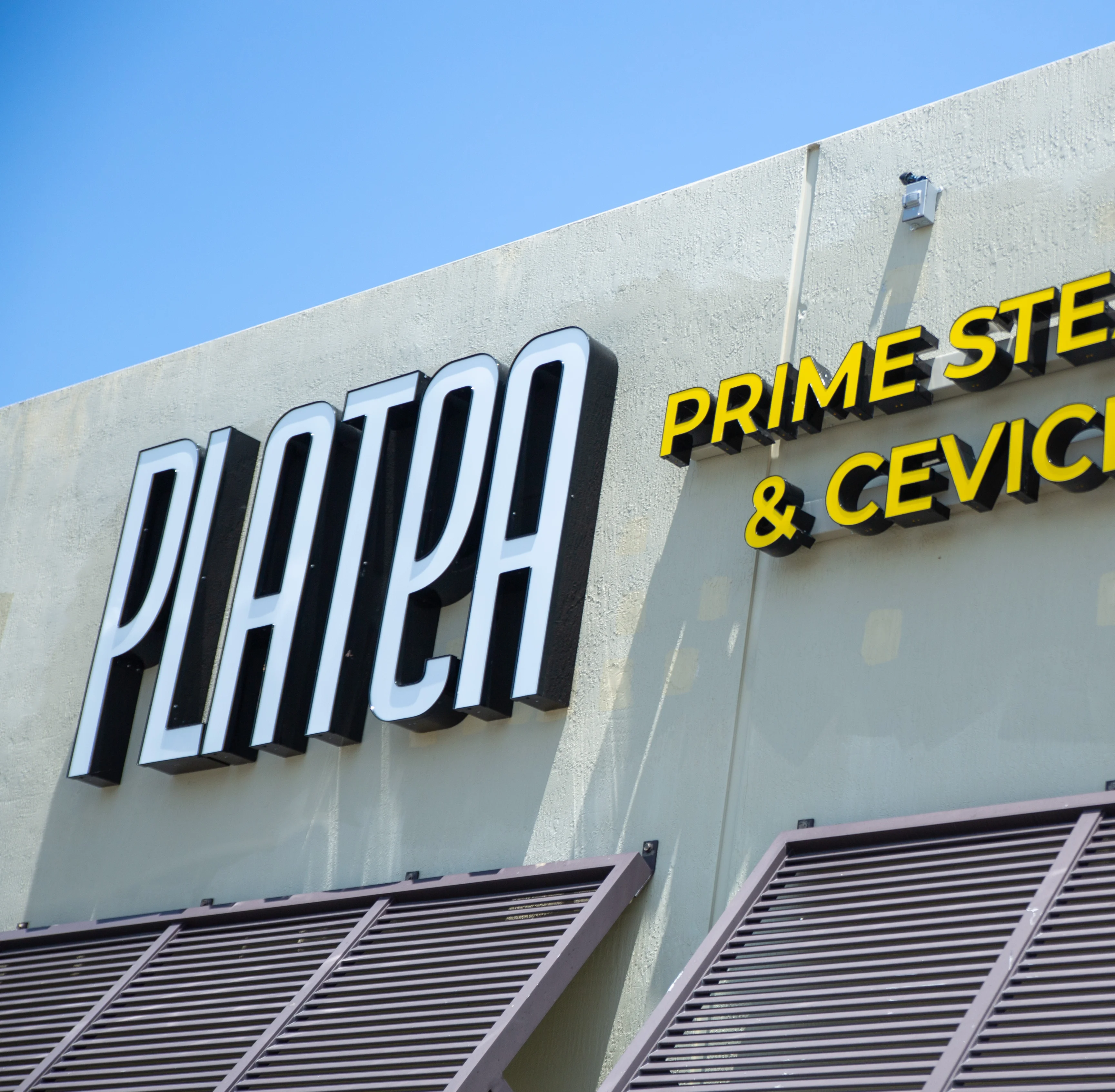 Exterior view of PLATEA Prime Steakhouse & Ceviche Bar
