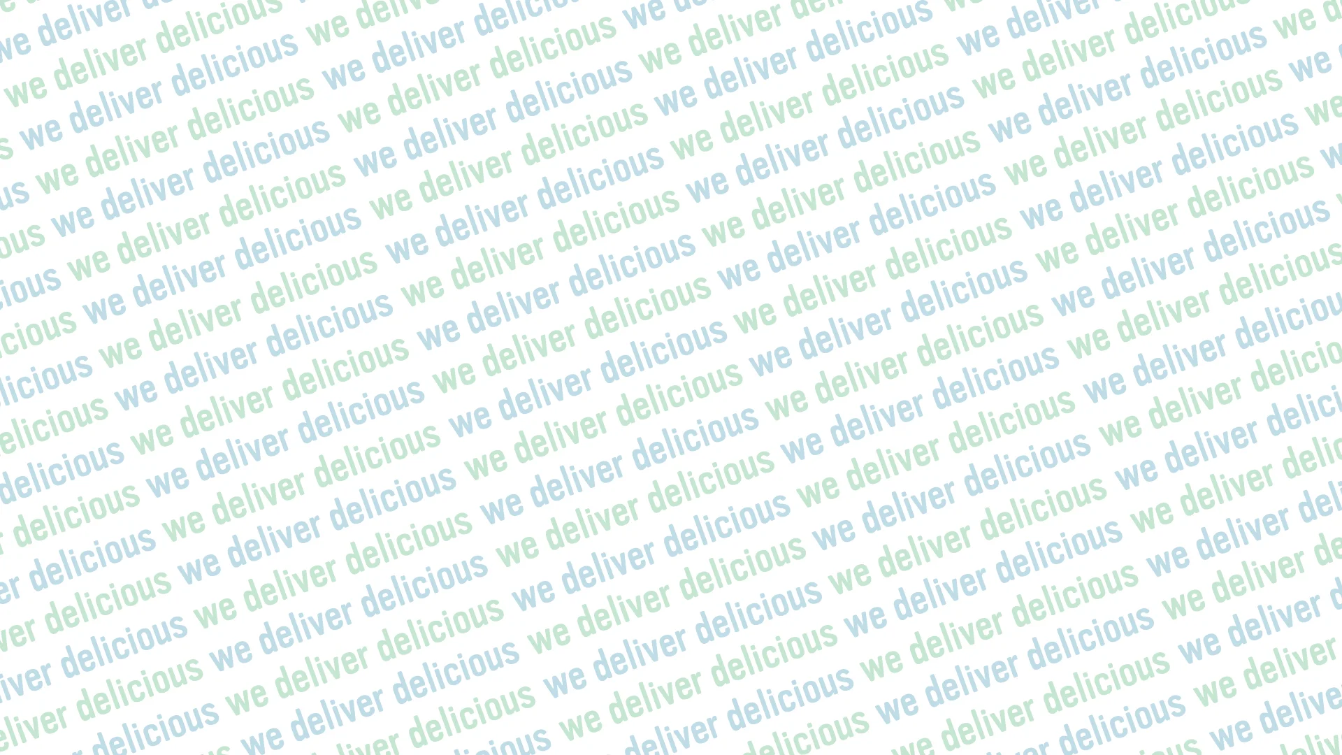 Text graphic promoting food delivery services