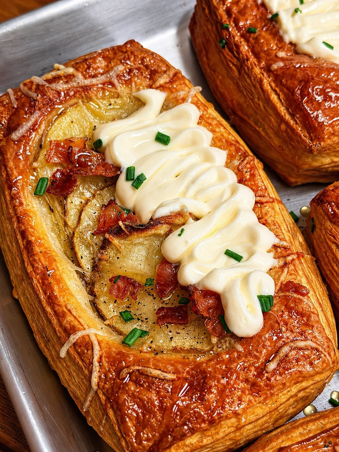 Hot Honey Bacon Gratin