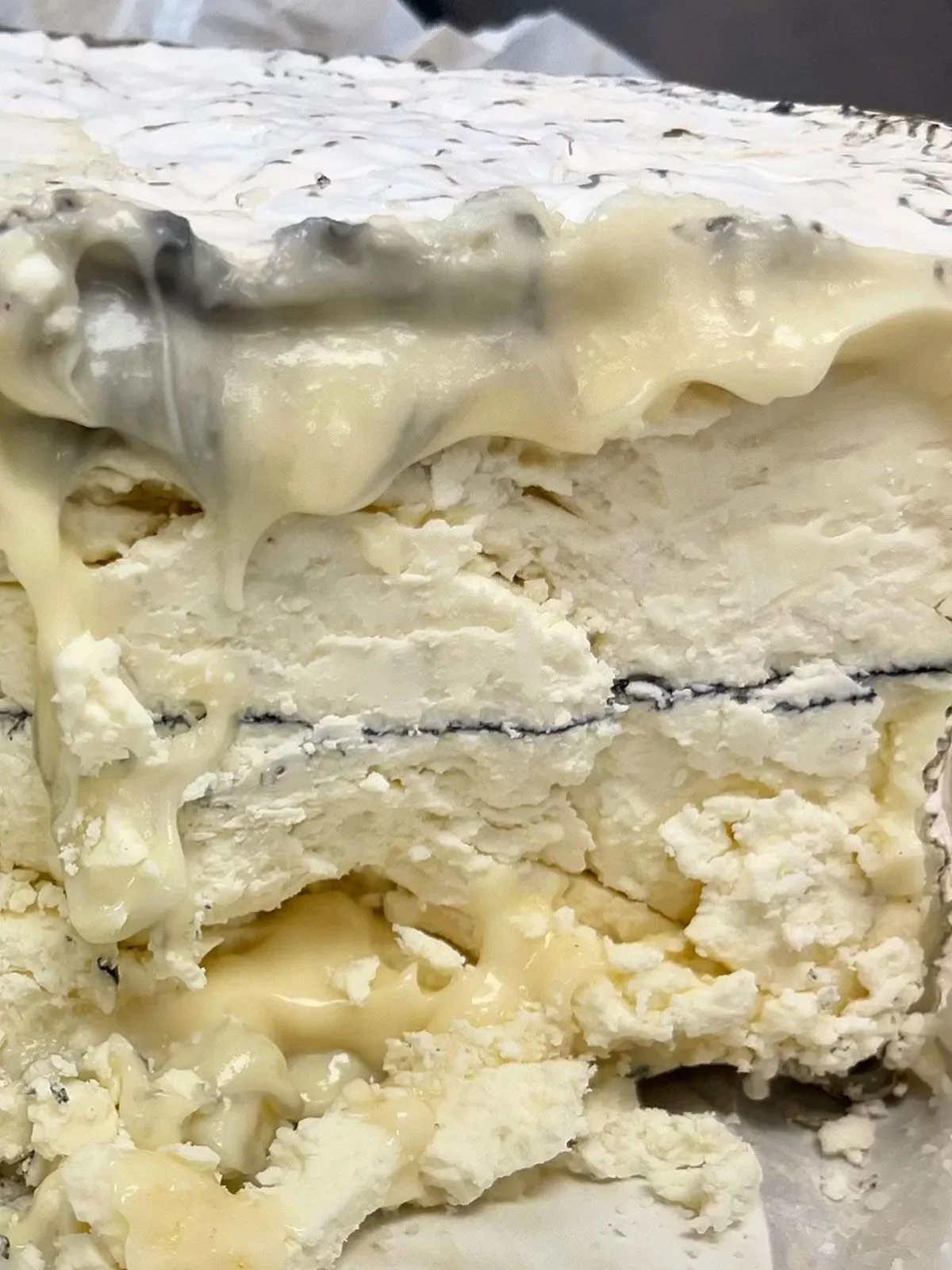 Creamy French brie cheese with a soft rind