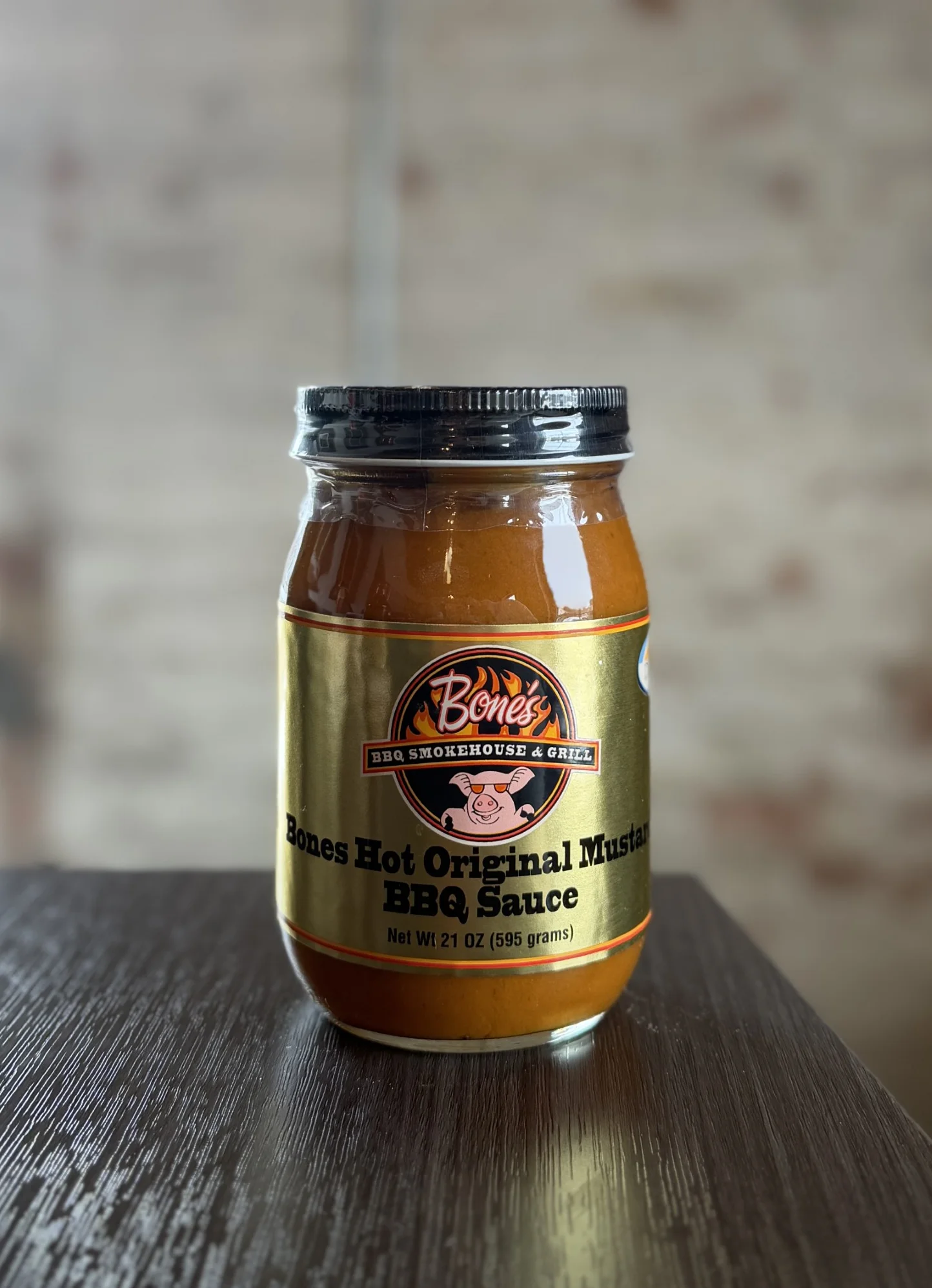 Jar of ones Hot Original Mustard Sauce 