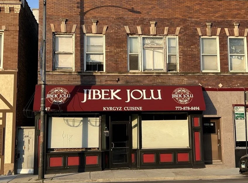 Exterior of Jibek Jolu, a Kyrgyz cuisine restaurant