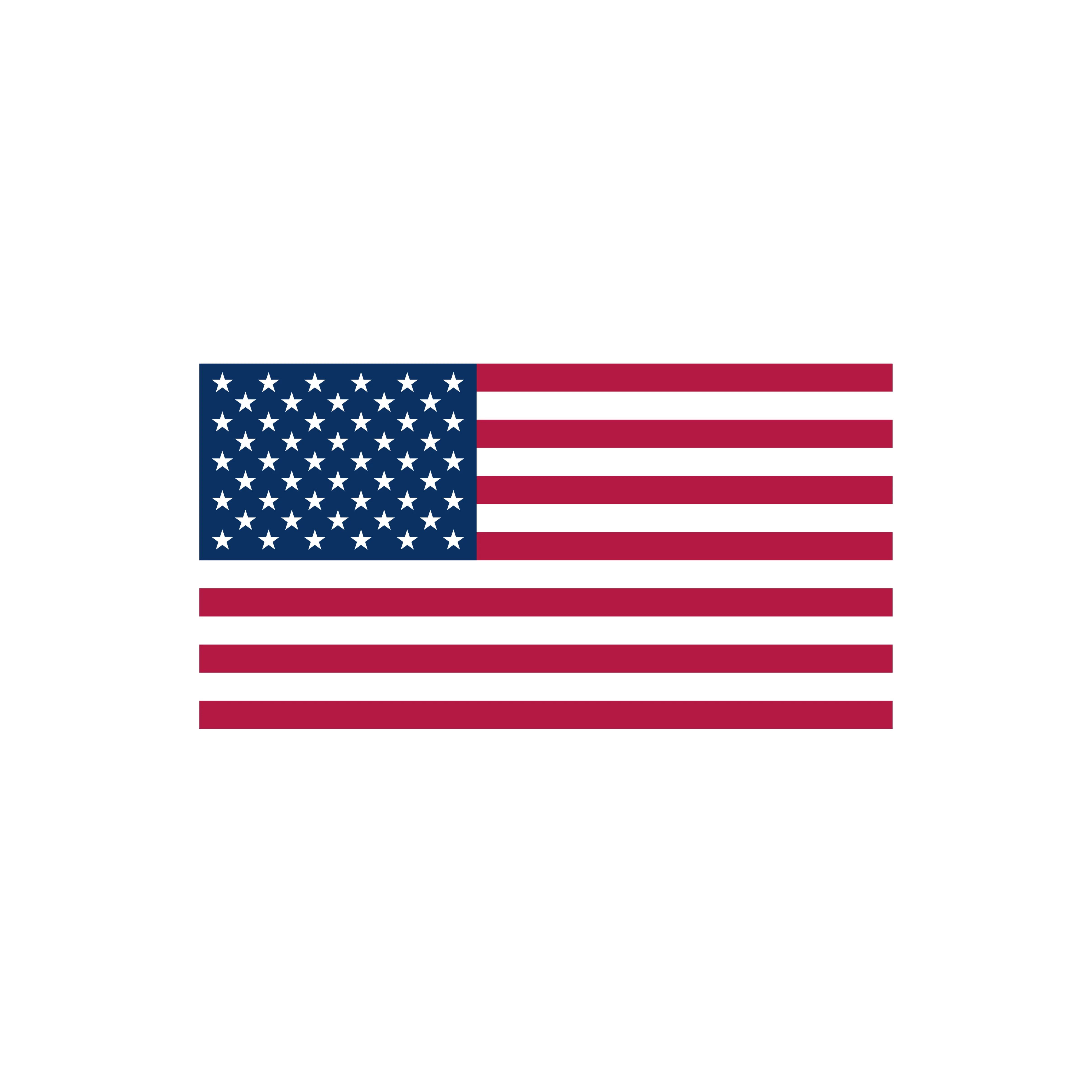 Stylized American flag with red stripes and blue field of stars