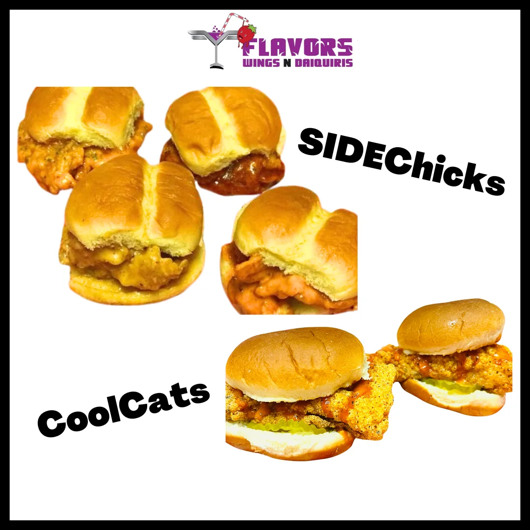 SideChicks and CoolCats Sliders/ Sandwiches