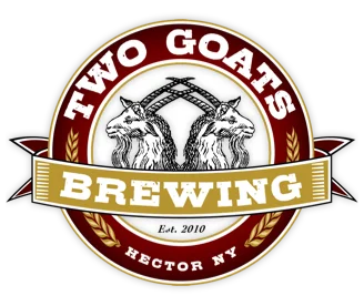 Logo of Two Goats Brewing in Hector, NY