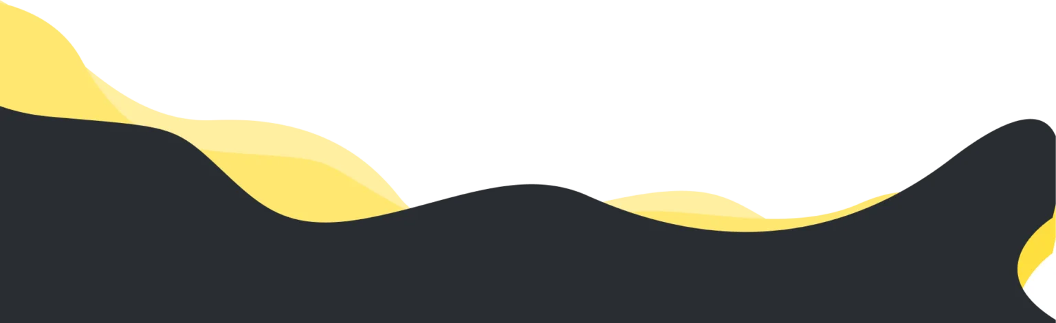 Stylish abstract wave design in black and yellow