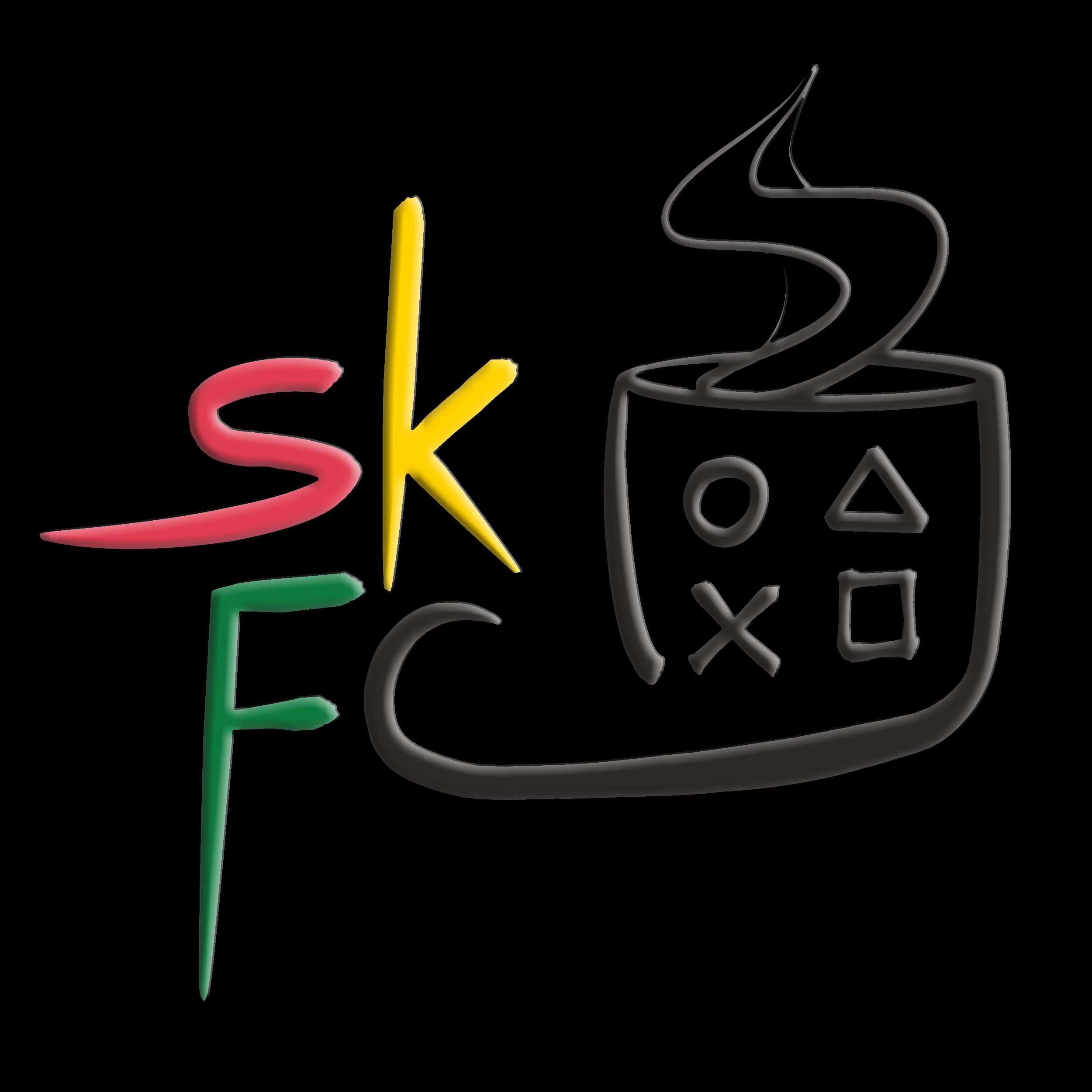 Logo of SKFC, featuring bold lettering and a vibrant design.