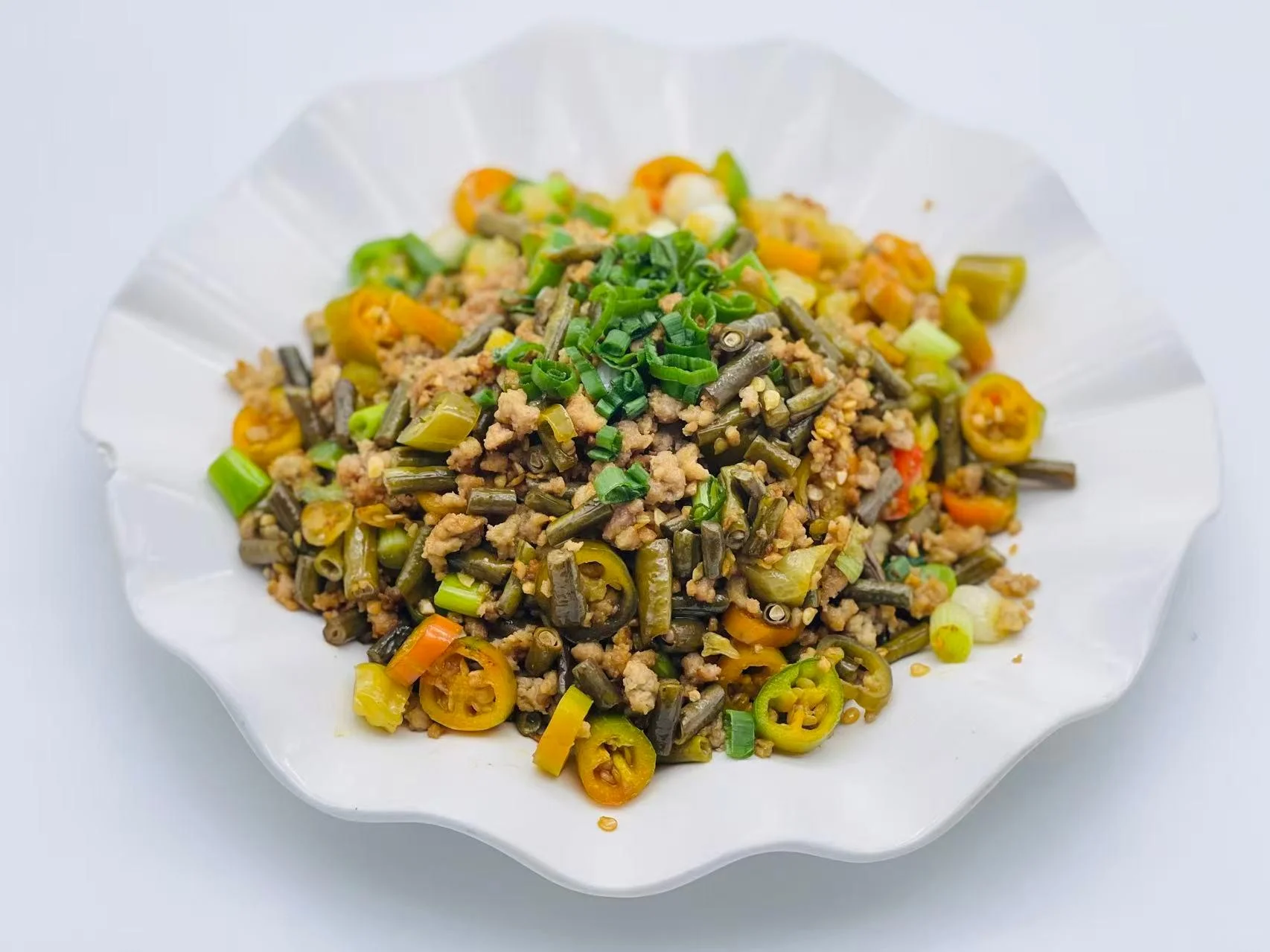 酸豆角肉沫 Pickled Long Bean with Minced Pork