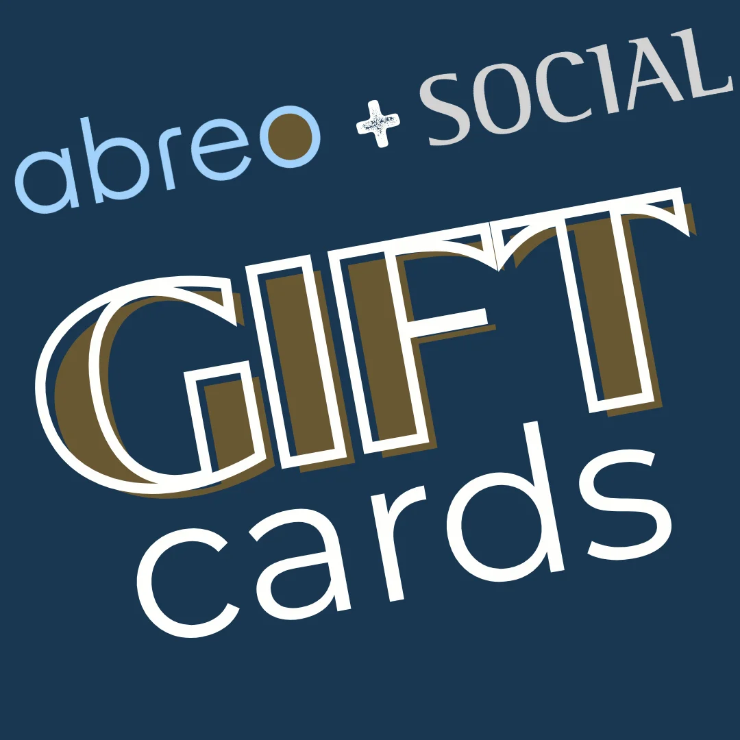 Gift card promotion for Abreo + Social restaurant