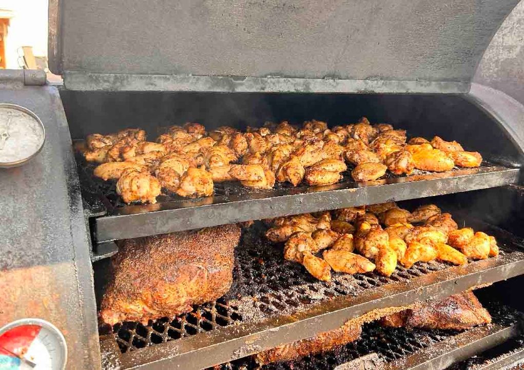(12) Smoked Chicken Wings# at Page’s Okra Grill
