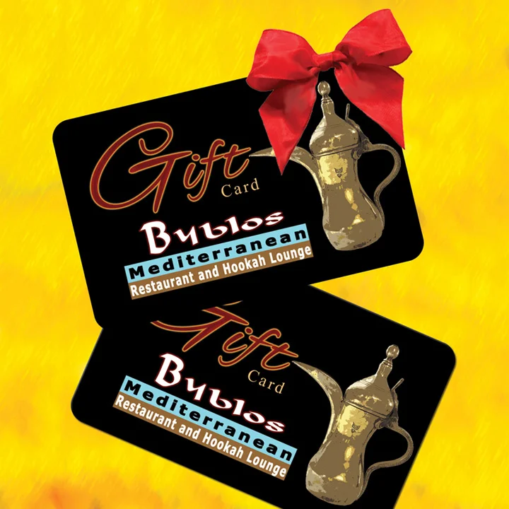 Gift cards for Byblos Mediterranean Restaurant and Hookah Lounge