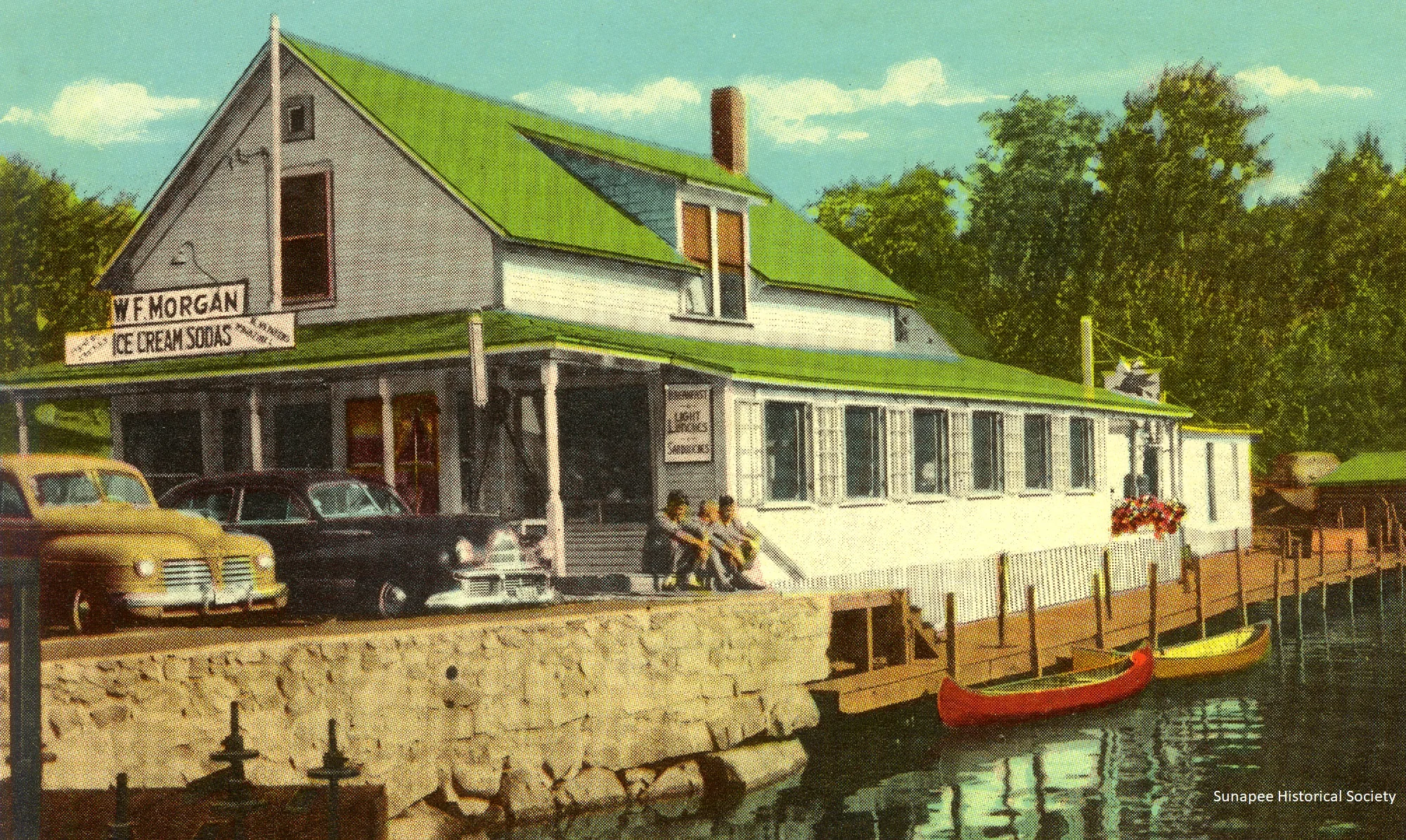 Historic ice cream shop by the lake