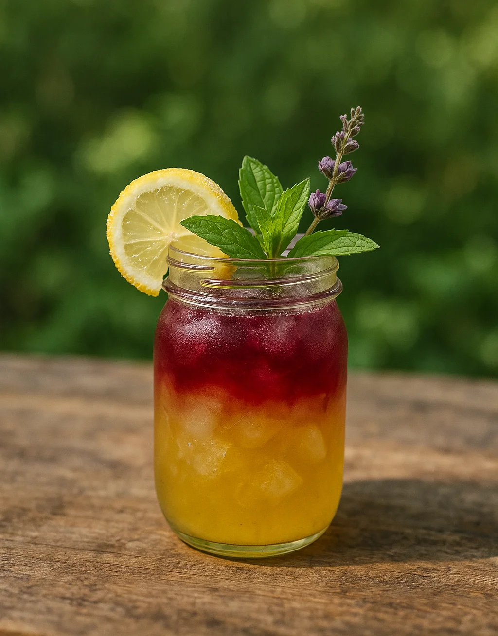 Booze-free craft cocktails infused with adaptogens, herbs, and botanicals for wellness and relaxation.