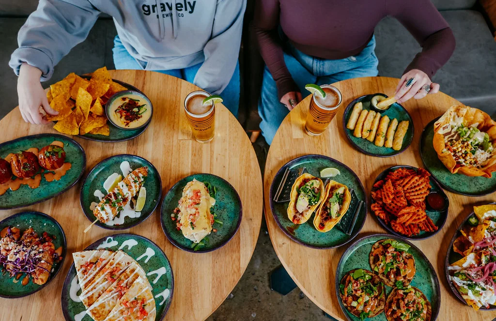 Fresh Latin food tacos and shareables Gravely Brewing Co. brewpub Louisville Kentucky