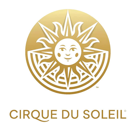 Cirque du Soleil logo featuring a sun design