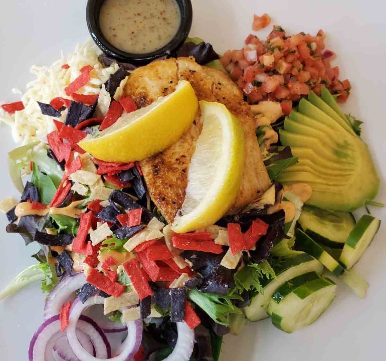 Tostado Salad (Lunch)*******************# at Page’s Okra Grill