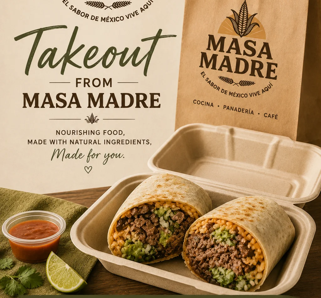 Delicious burritos from a Mexican restaurant takeout