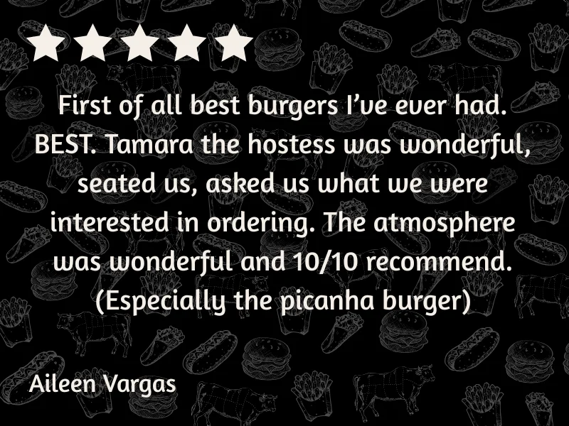 Cozy restaurant ambiance with burgers and fries