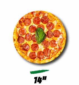 A 14 inch pizza