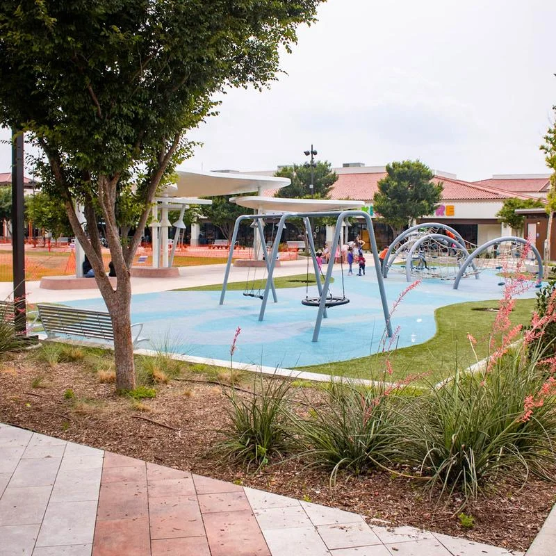 Large patio park perfect for kids to play