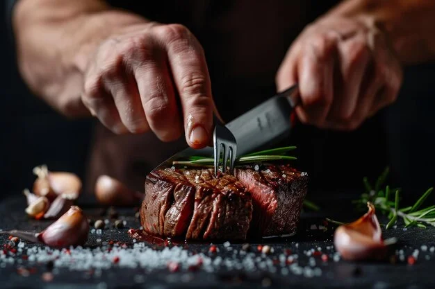 A restaurant chef preparing a dish