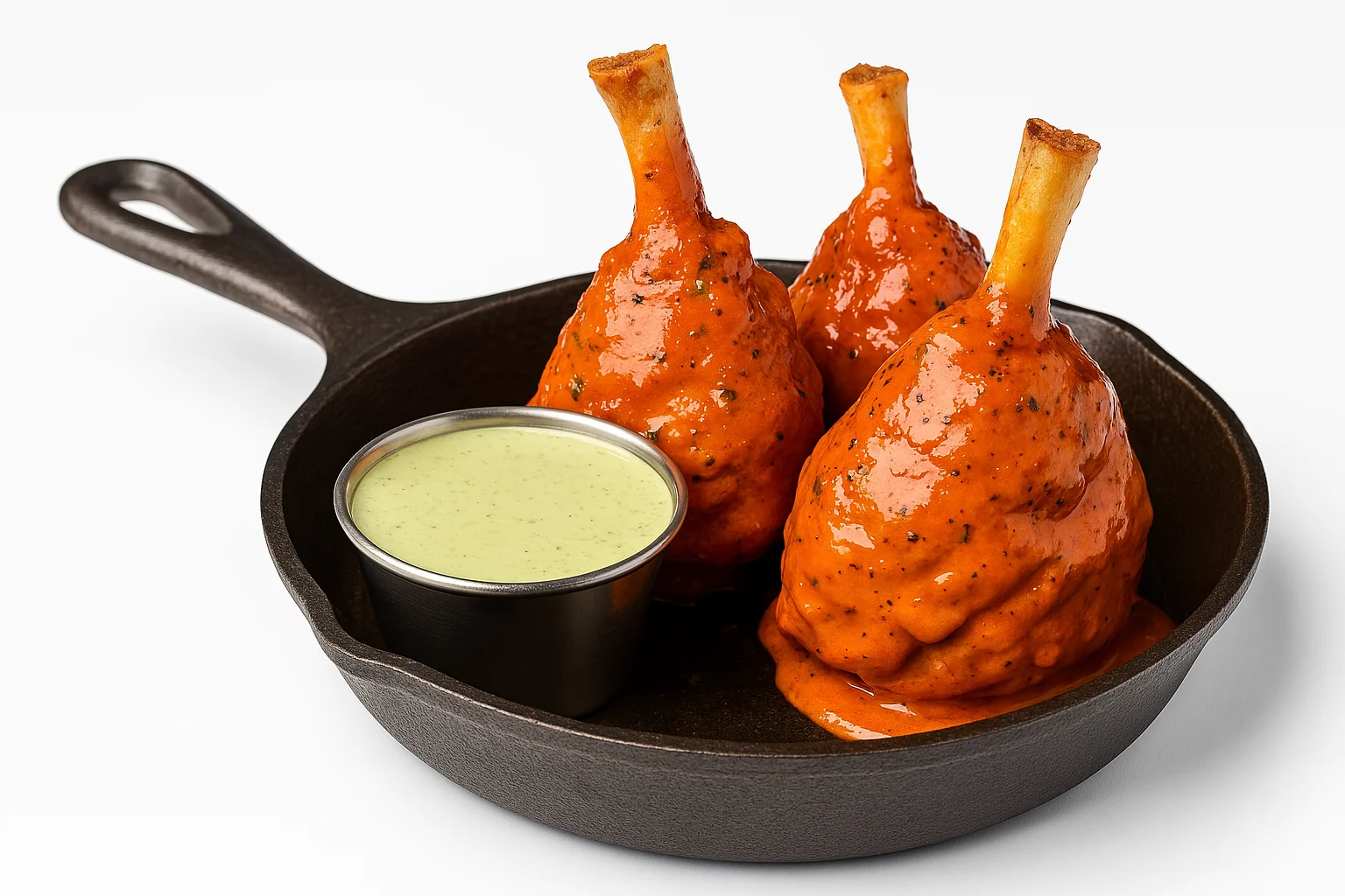 Truffle Buffalo Chicken Lollies