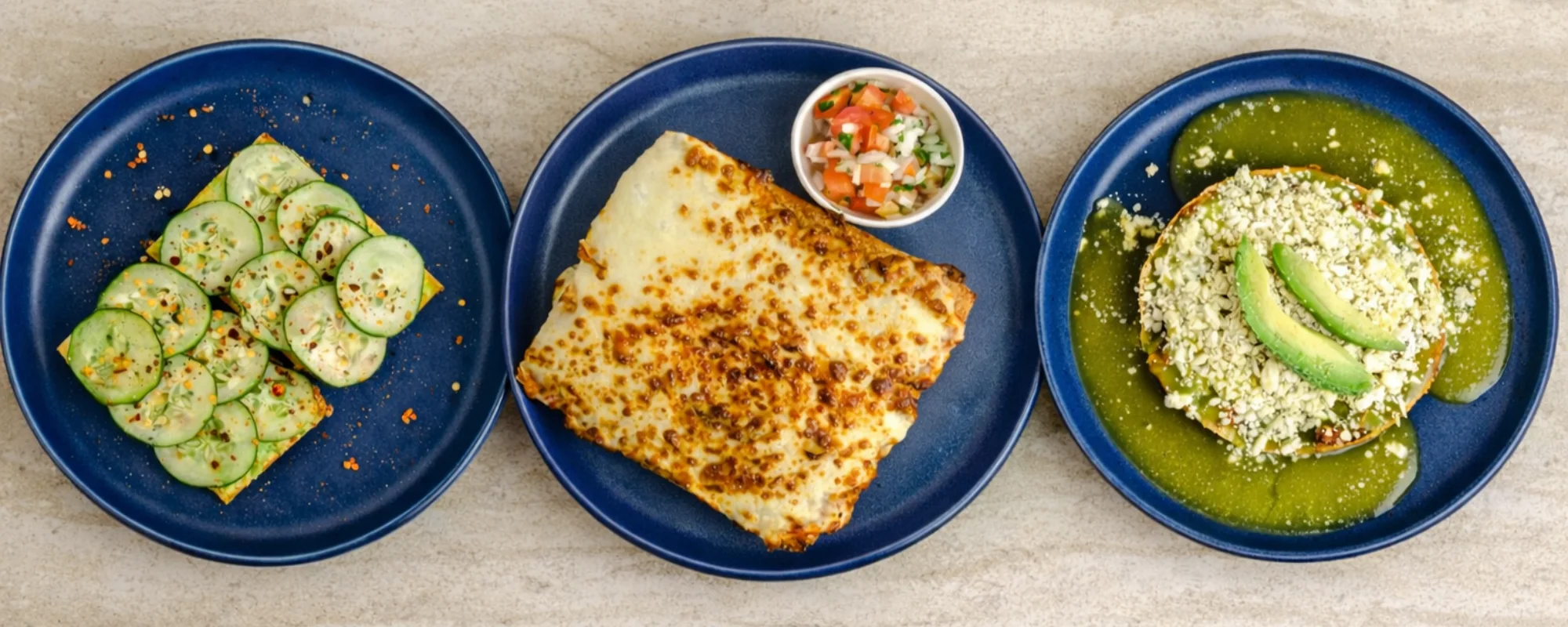 A vibrant restaurant scene showcasing online ordering options.
