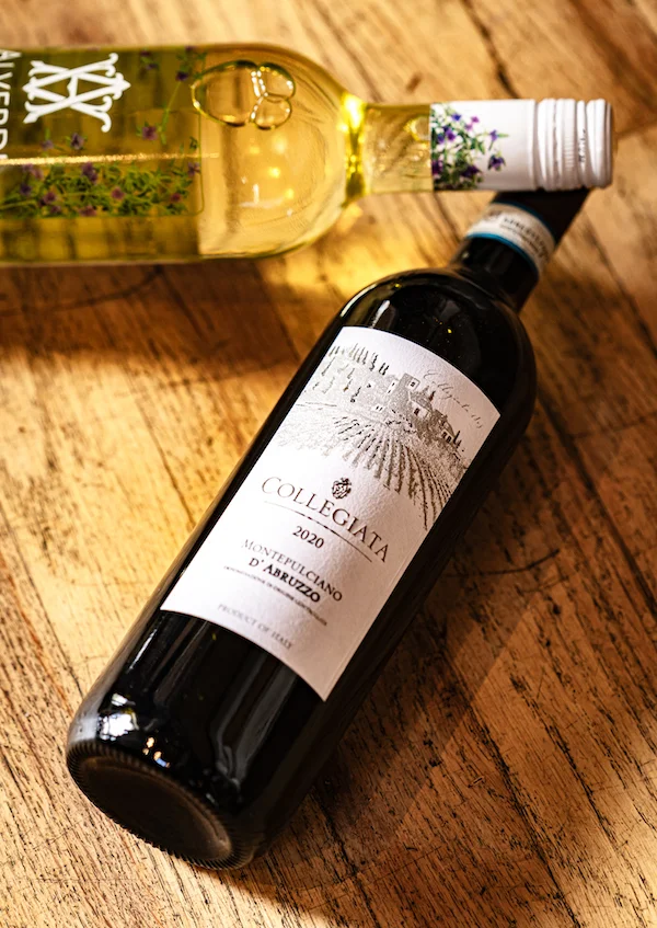 House red Montepulciano d'abruzzo from our family's birthplace in Abruzzo, Italy