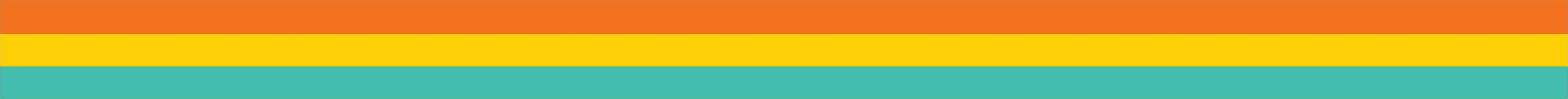 Colorful flag with orange, yellow, and teal stripes