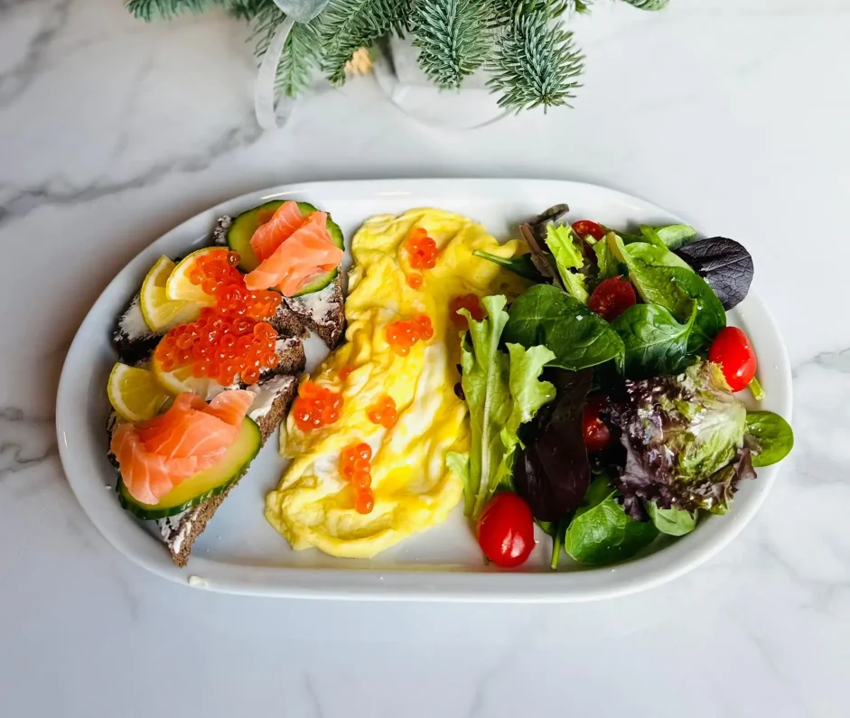 Omelette with King Caviar