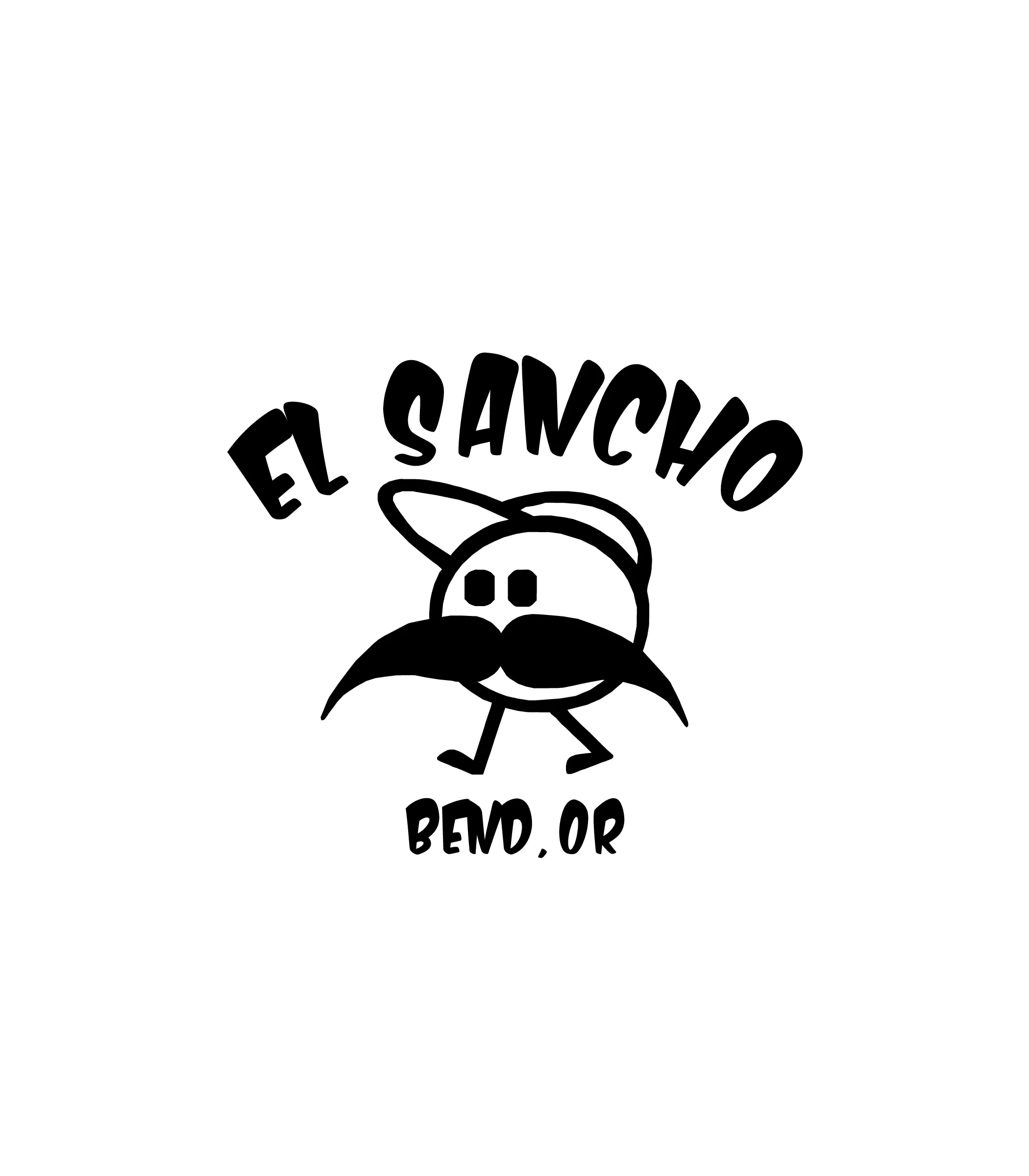 Logo of El Sancho restaurant in Bend, OR featuring a cartoon character.