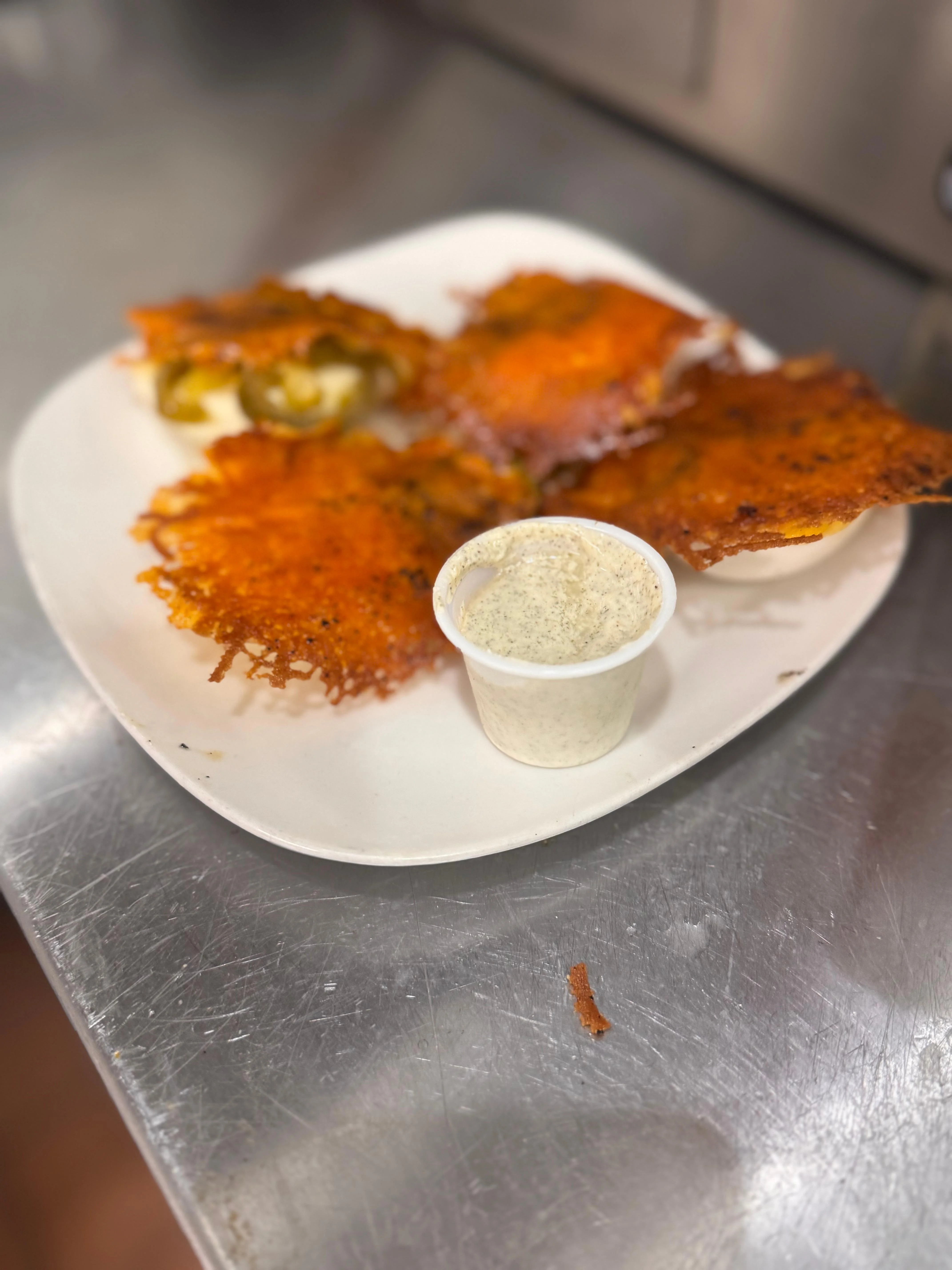 Jalapeño cheese, ranch eggs